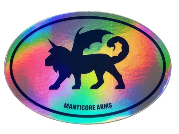 Manticore Holographic Sticker